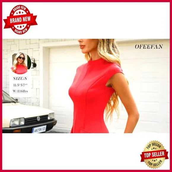 Mock Neck Bodycon Mini Dress Short Sleeve Party Club Chic Y2K Elegant - Picture 5 of 7